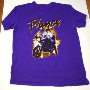 Prince Estate Original & Approved - Purple Rain Movie Art T-shirt Unisex Large